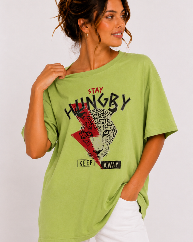 HUNGRY GRAPHIC T-SHIRT