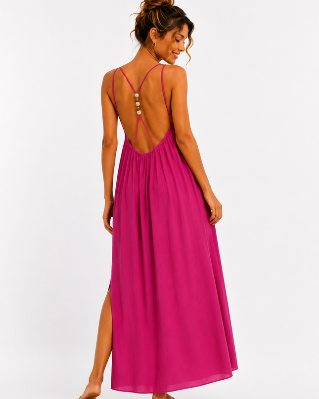 PEARL BACK MAXI JURK