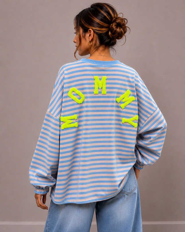 STRIPED MOMMY SWEATER