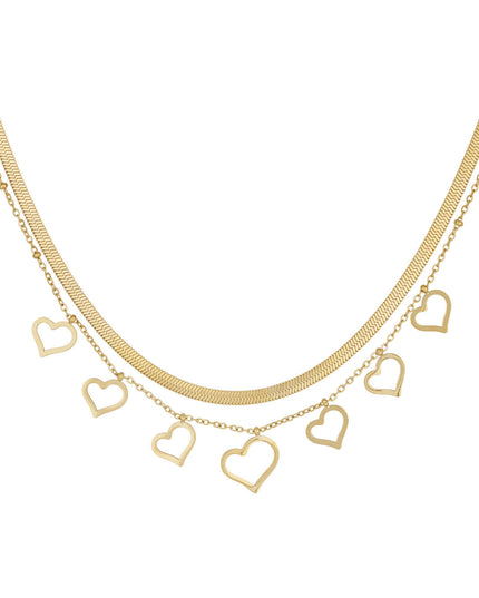 CHUNKY HEARTS KETTING