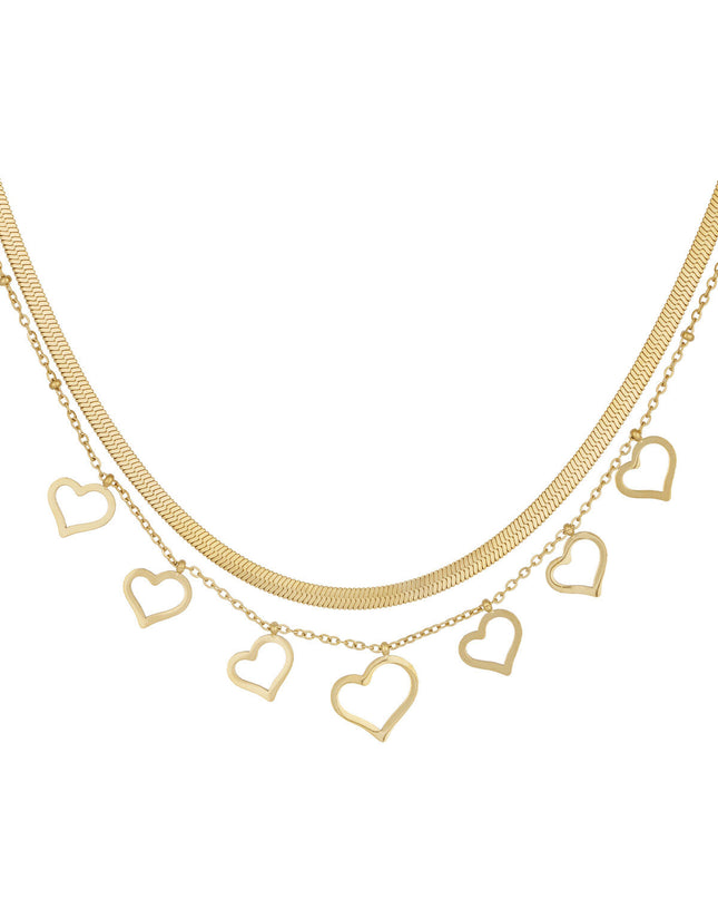 CHUNKY HEARTS KETTING