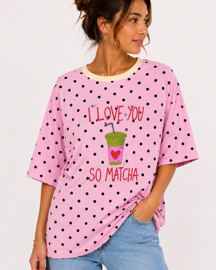 MATCHA DOTS T-SHIRT