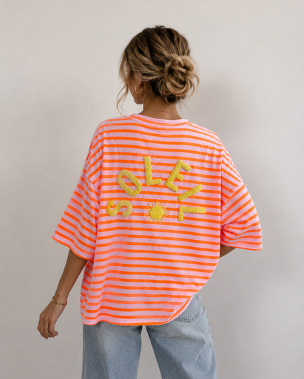 STRIPED SOLEIL T-SHIRT