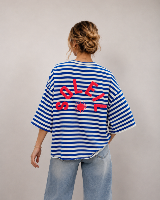 STRIPED SOLEIL T-SHIRT