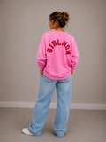 Girlmom Sweater | pink-red