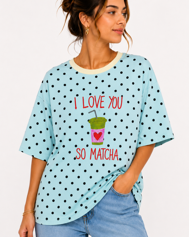 MATCHA DOTS T-SHIRT