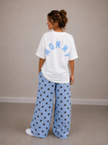 Mommy T-shirt | white-blue