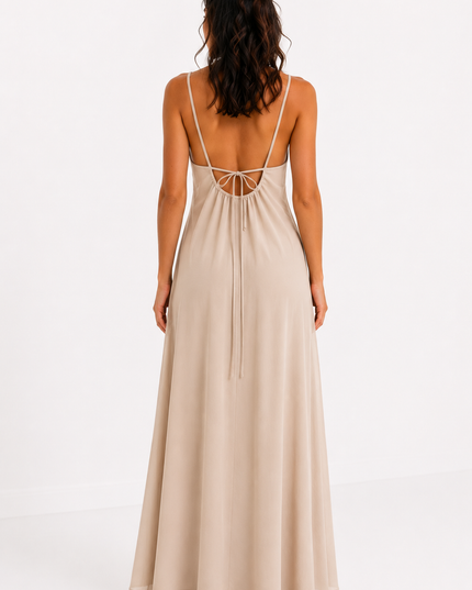 TIE BACK MAXI JURK