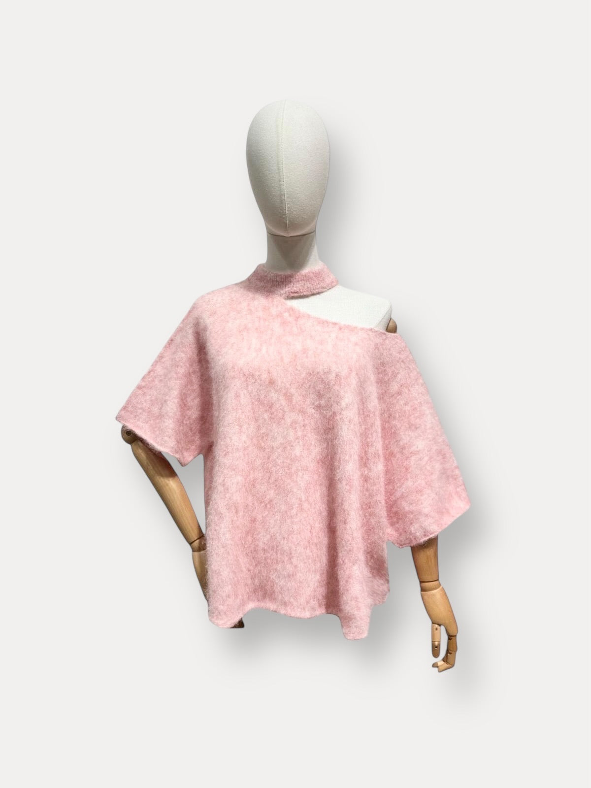 Open Neck Knit | pink
