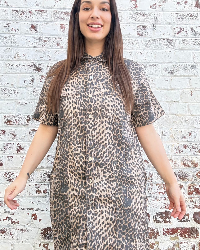 Jeansjurk | luipaard