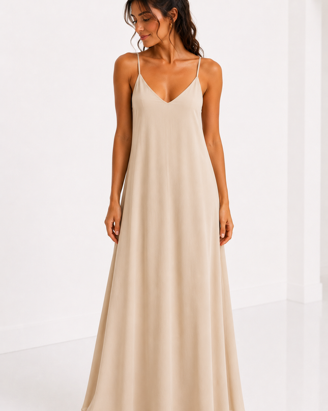 TIE BACK MAXI JURK