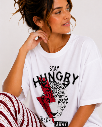 HUNGRY GRAPHIC T-SHIRT