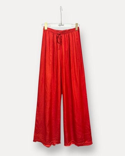 Zijde Broek | rood
