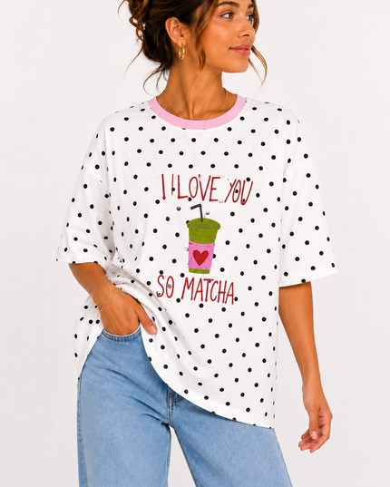 MATCHA DOTS T-SHIRT