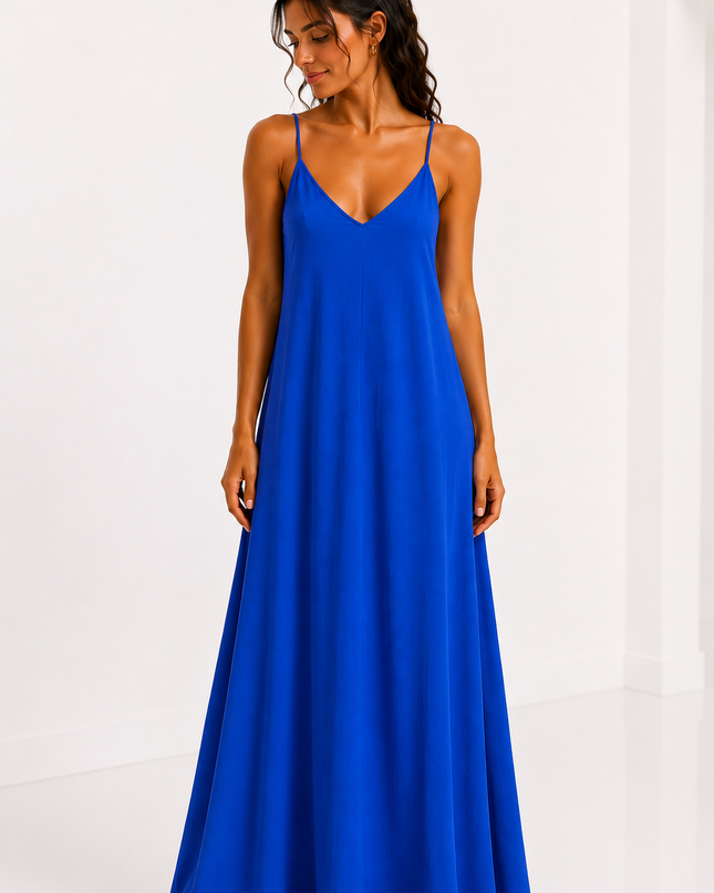TIE BACK MAXI JURK