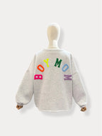 Boymom Sweater | grey-multi