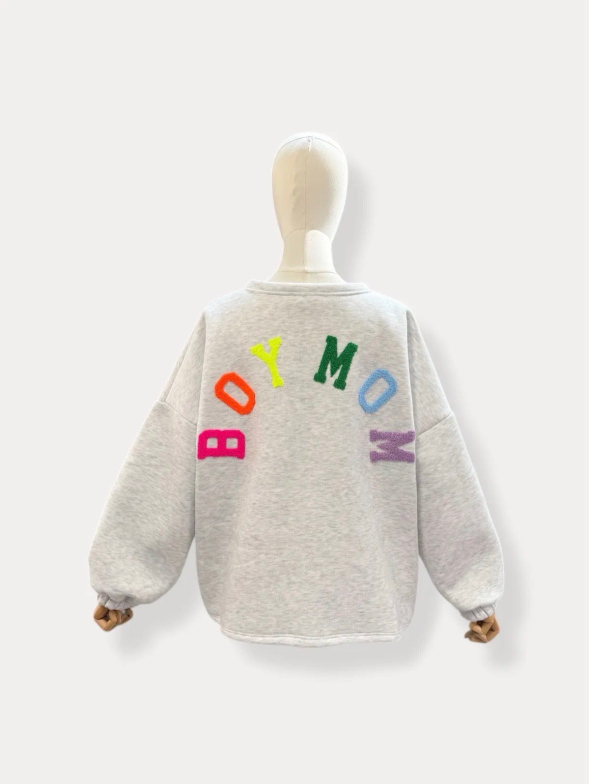 PRE ORDER Boymom Sweater | grijs-multi