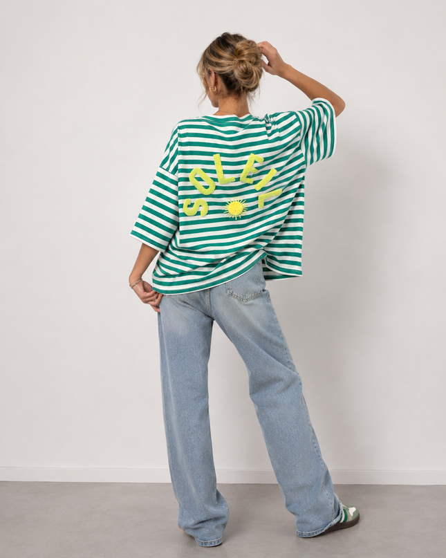 STRIPED SOLEIL T-SHIRT