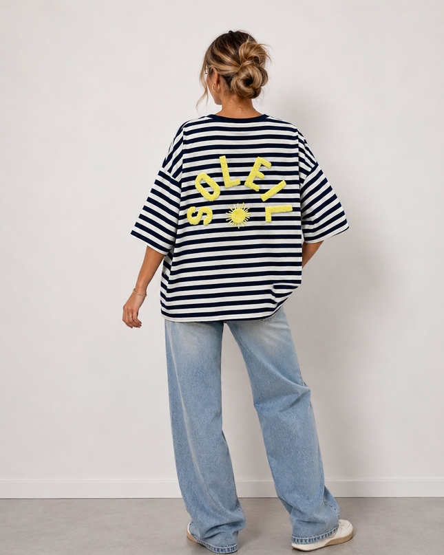 STRIPED SOLEIL T-SHIRT