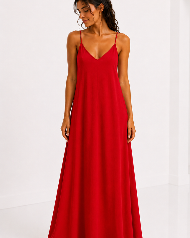 TIE BACK MAXI JURK