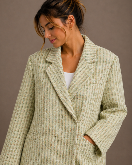 OVERSIZED LUREX BLAZER