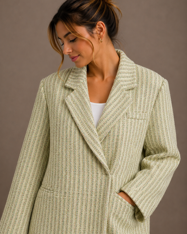 OVERSIZED LUREX BLAZER