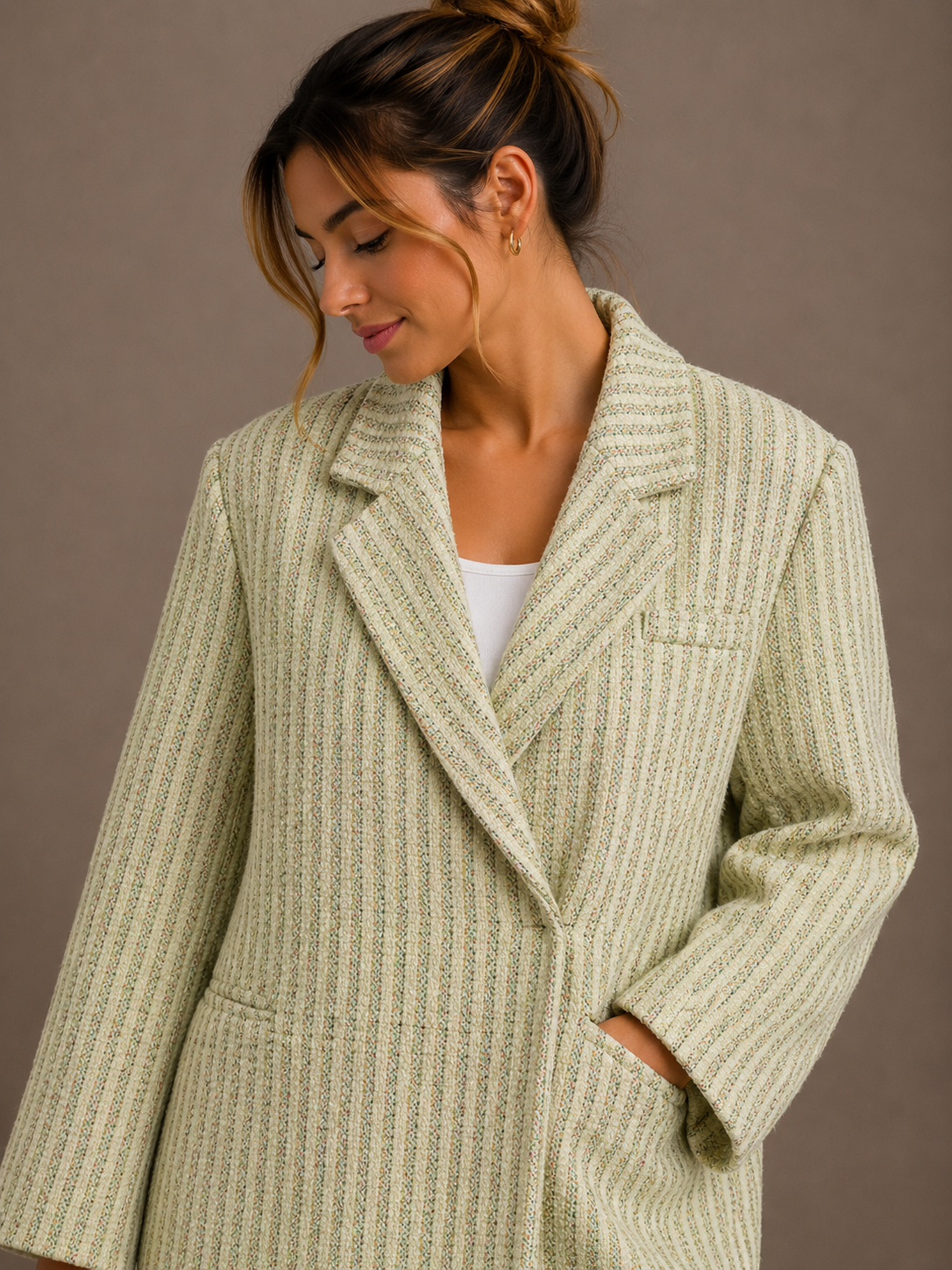 Classy oversized bazer | groen