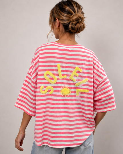 STRIPED SOLEIL T-SHIRT