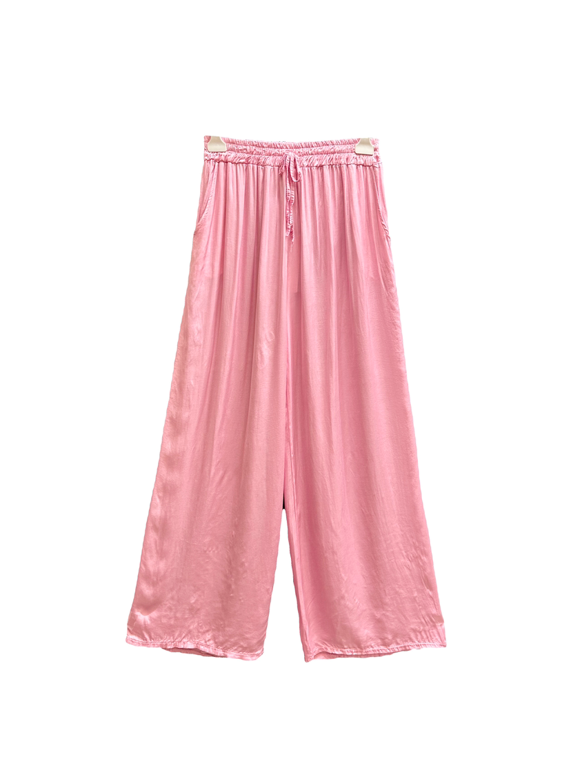 Zijde broek | roze