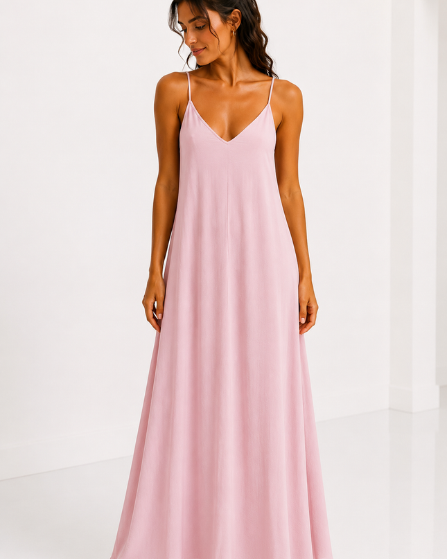 TIE BACK MAXI JURK