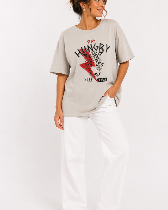 HUNGRY GRAPHIC T-SHIRT