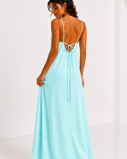 TIE BACK MAXI JURK