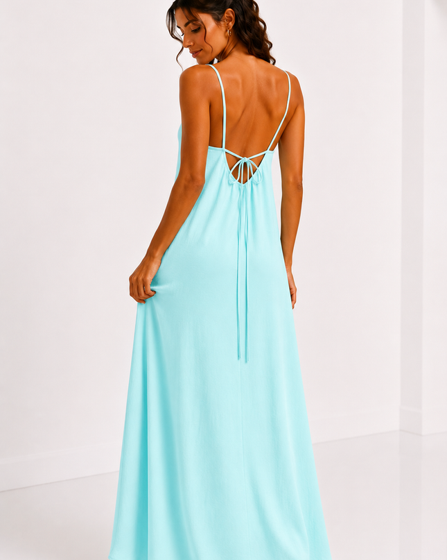 TIE BACK MAXI JURK