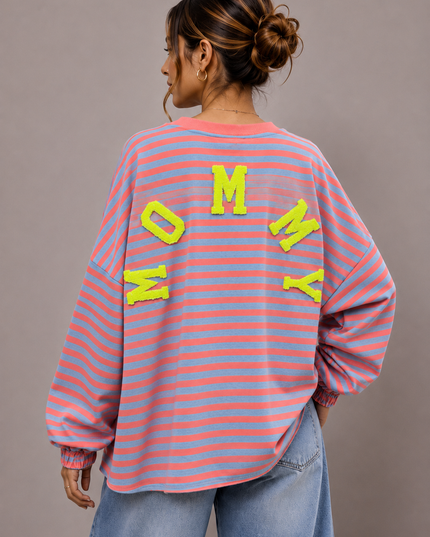 STRIPED MOMMY SWEATER