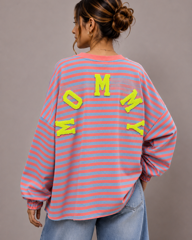 STRIPED MOMMY SWEATER