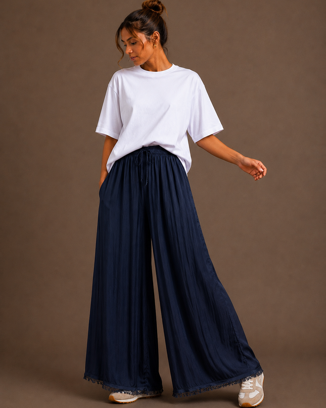 SATIN LOOSE PANTS