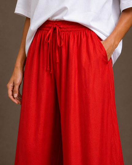 SATIN LOOSE PANTS