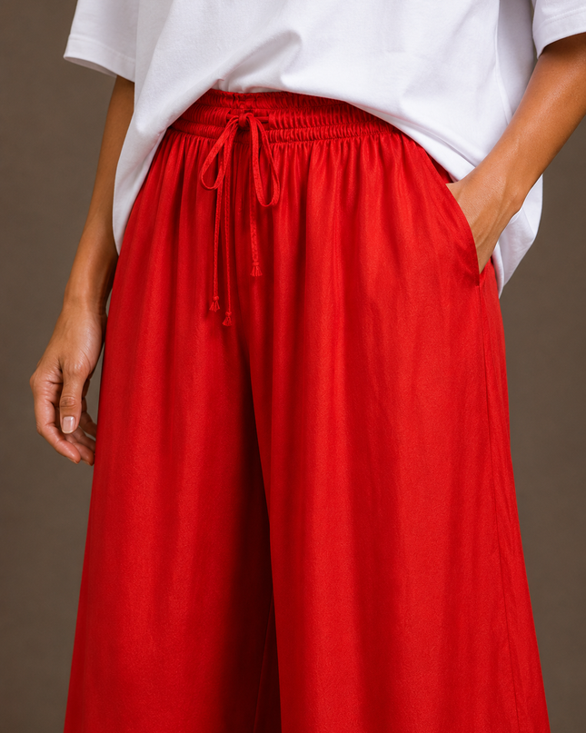 SATIN LOOSE PANTS