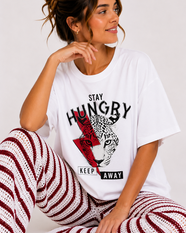 HUNGRY GRAPHIC T-SHIRT
