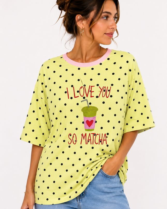 MATCHA DOTS T-SHIRT