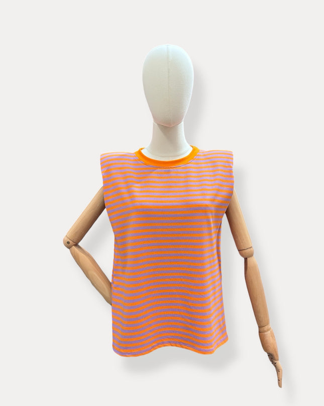 STRIPED SHOULDER TANKTOP