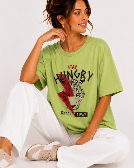 HUNGRY GRAPHIC T-SHIRT