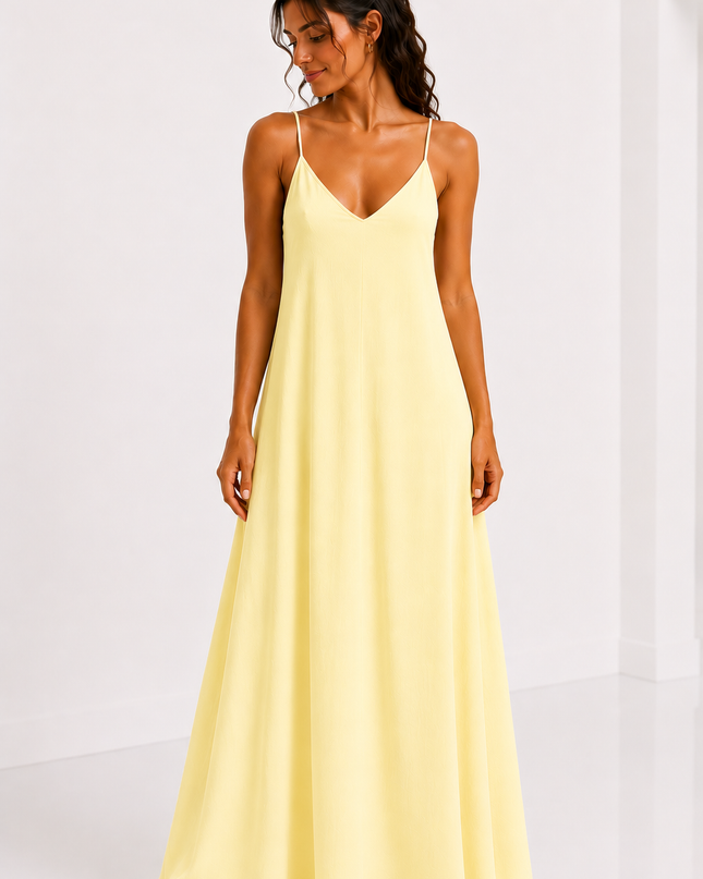 TIE BACK MAXI JURK