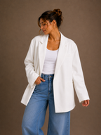 Oversized blazer | white