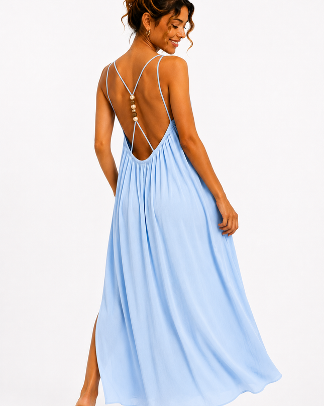 PEARL BACK MAXI JURK