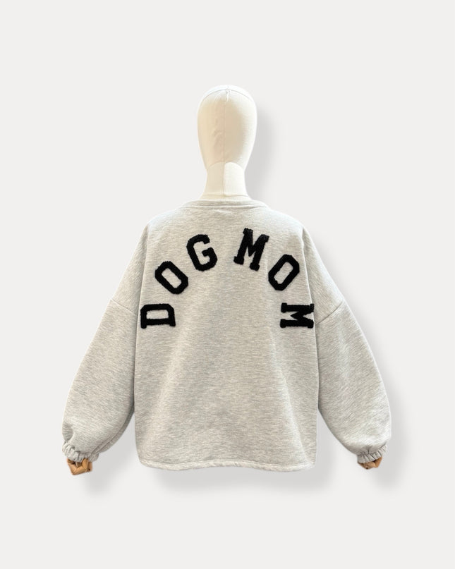 DOGMOM SWEATER GRIJS-ZWART