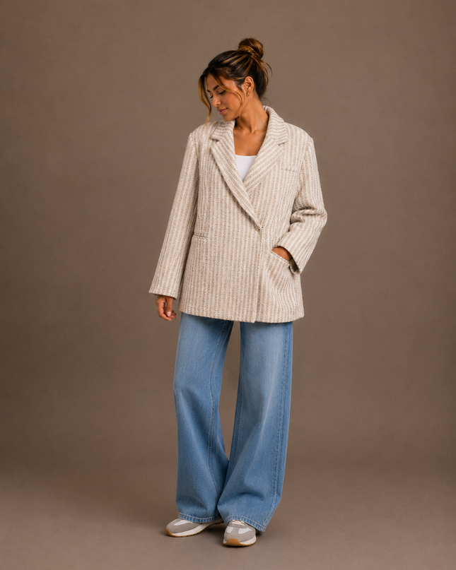 OVERSIZED LUREX BLAZER