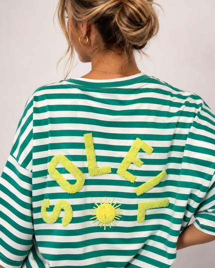 STRIPED SOLEIL T-SHIRT