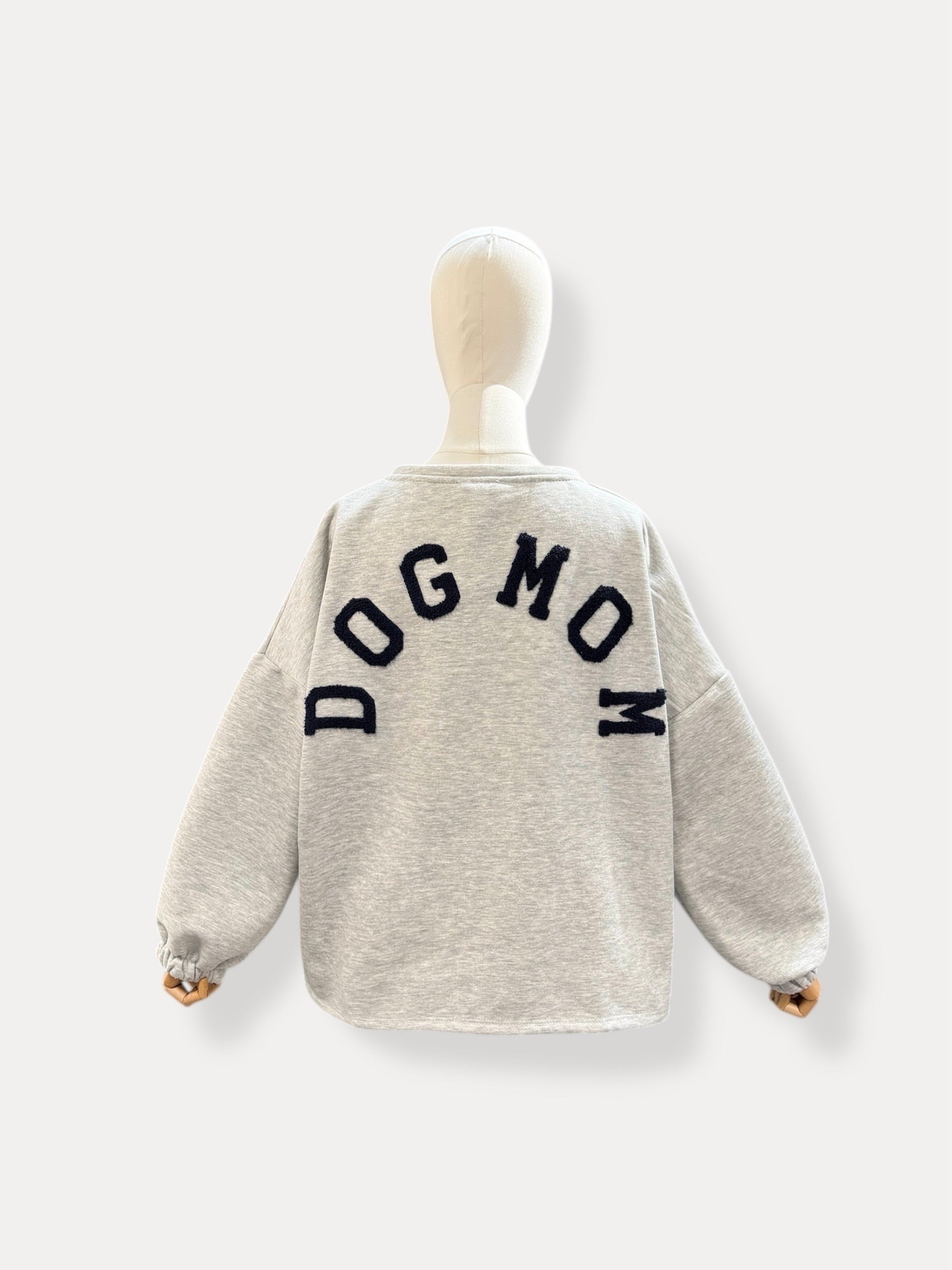 Dogmom Sweater | grijs-marine