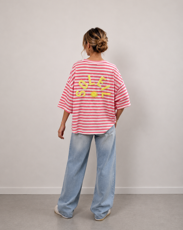 STRIPED SOLEIL T-SHIRT